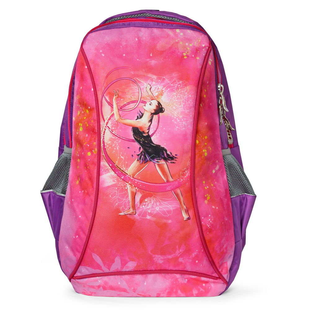 Рюкзак для гимнастики (сиреневый/розовый), 45 см