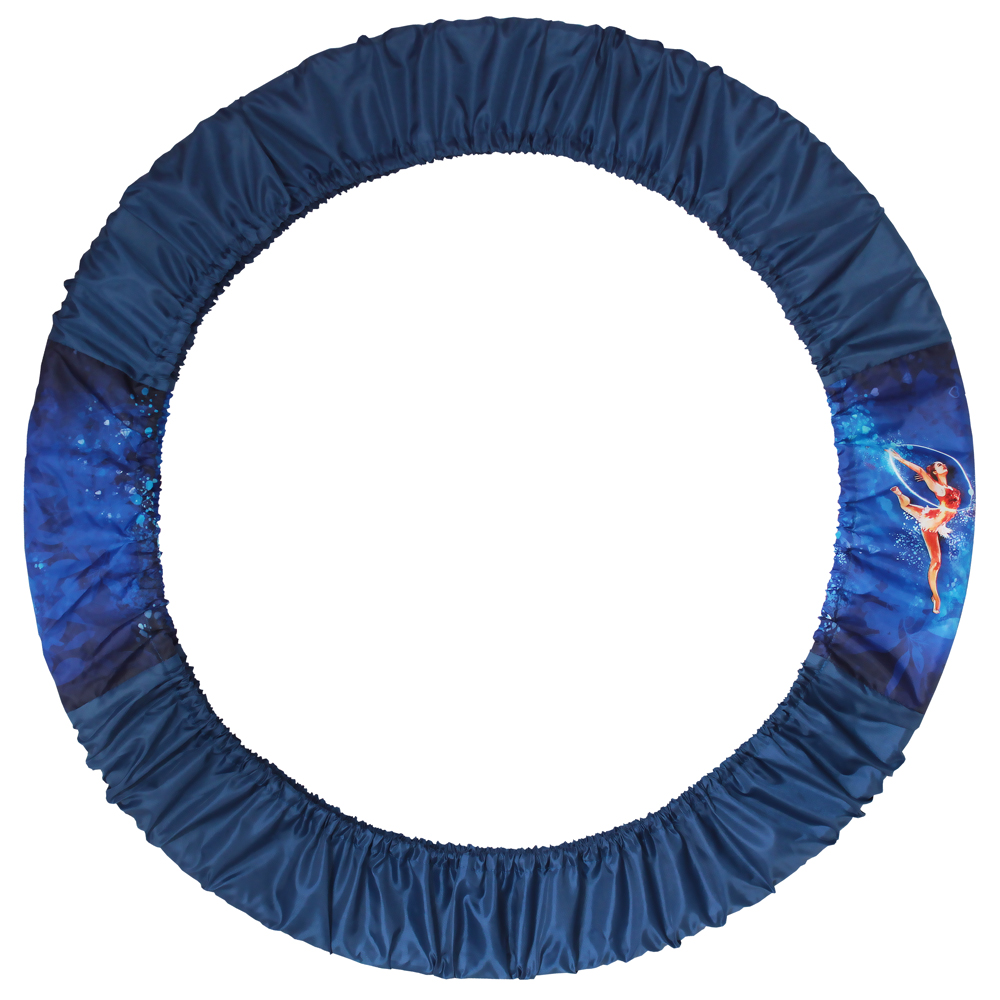 Чехол для обруча Гимнастка, 55-80 см (синий/голубой)