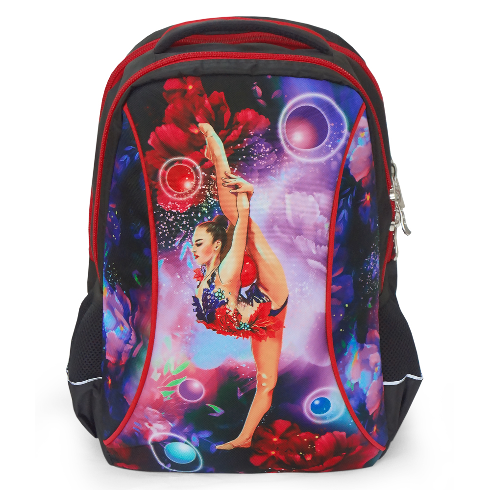 Рюкзак для гимнастики (черный/красный), 45 см