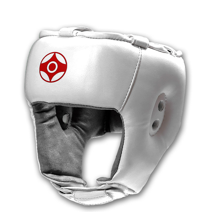 Шлем для Киокуcинкай карате БОЕЦ-1, белый