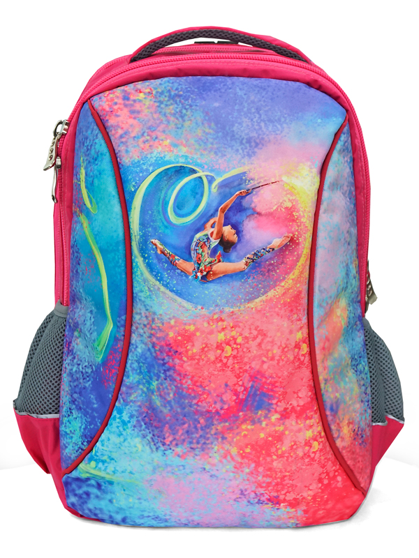 Рюкзак для гимнастики (розовый/голубой), 45 см