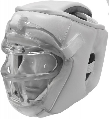 Ш35ИВ Шлем с пластиковой маской, Кристалл-11, белый