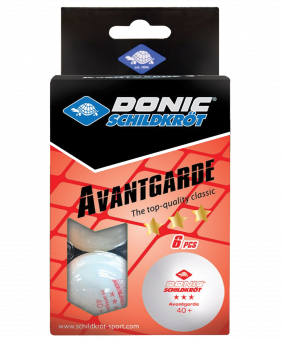 Мяч для настольного тенниса 3* Avantgarde, 6 шт., белый Donic