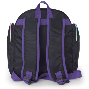 Рюкзак для гимнастики (черный/фиолетовый), 35 см