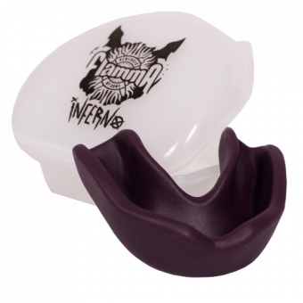 Защита рта (капа) FLAMMA - Inferno с футляром 16+, пурпурный