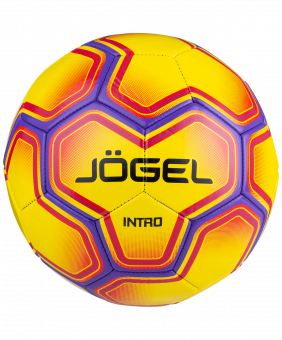 Мяч футбольный Intro №5, желтый Jögel
