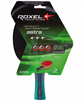 Ракетка для настольного тенниса 3* Astra, коническая Roxel