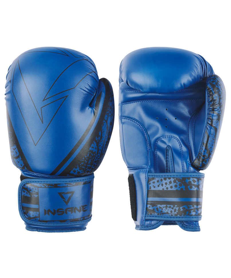 Перчатки боксерские ODIN, синий, Insane
