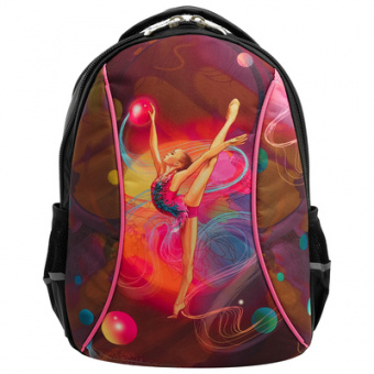 Рюкзак для гимнастики (черный/розовый), 45 см