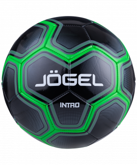 Мяч футбольный Intro №5, черный Jögel